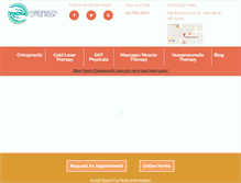 Tablet Screenshot of chiropracticlittlerock.com